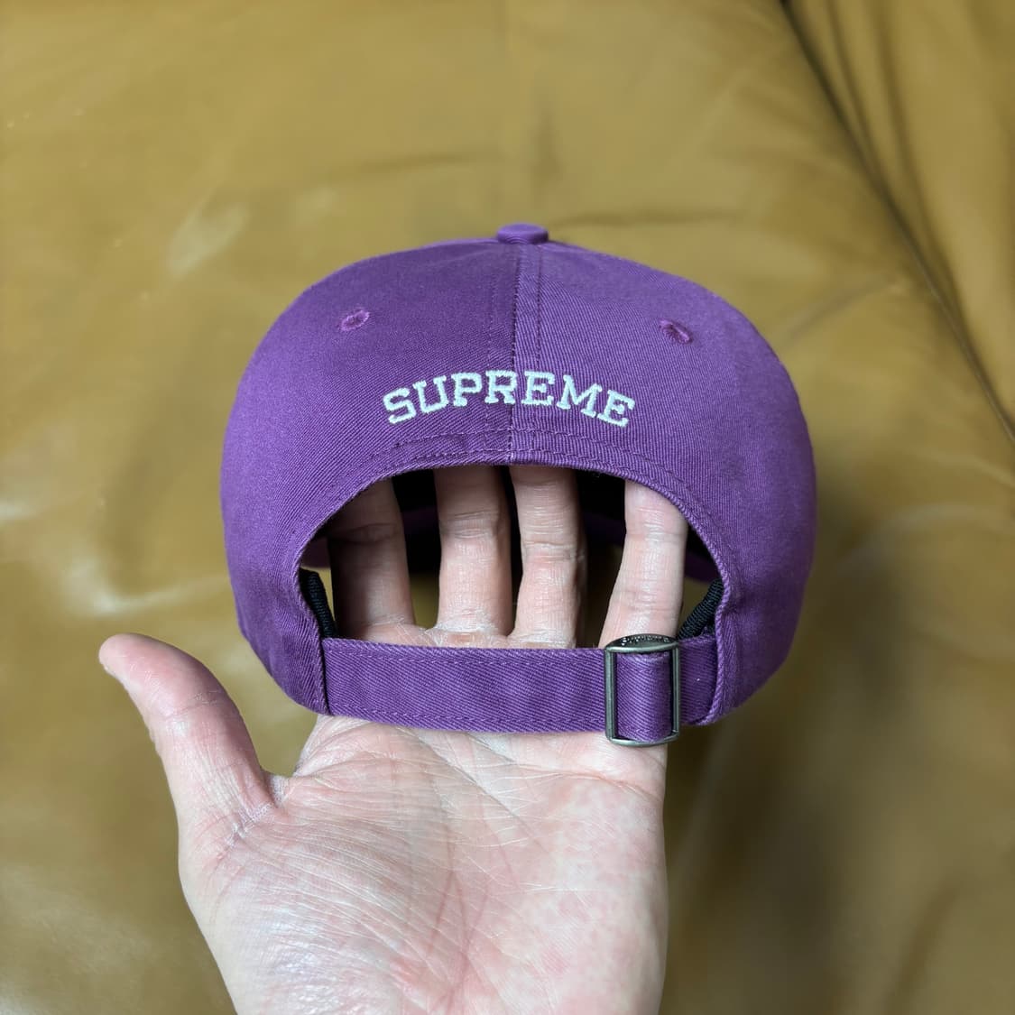 슈프림 6패널 볼캡 모자 21fw Est1994 워시드 퍼플 상품이미지7