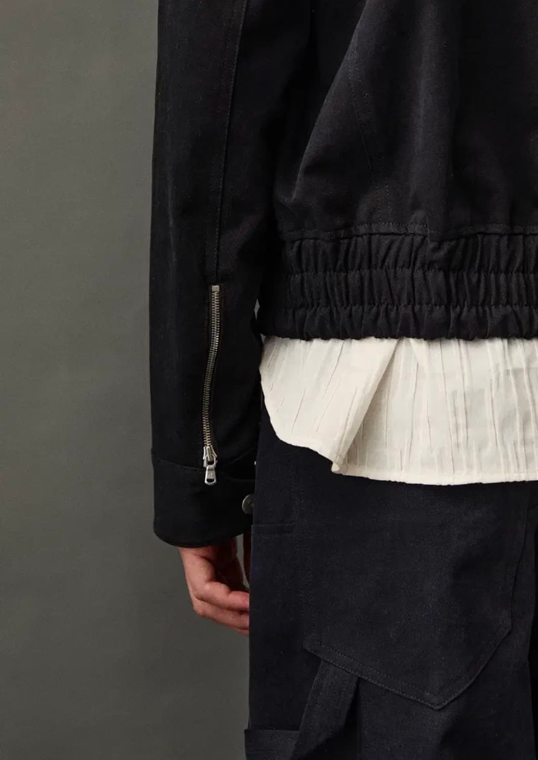 [새제품/OS] SEYGUN 헤링턴 블루종 자켓 상품이미지4