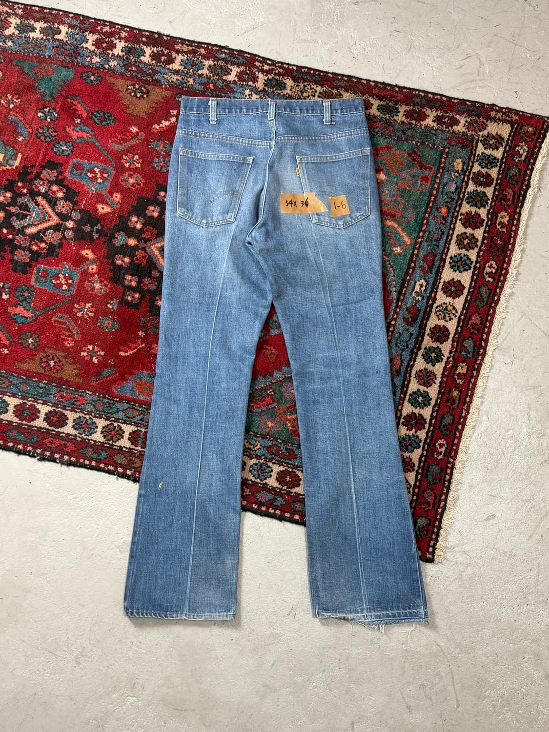 80's USA 빈티지 리바이스 517 오렌지탭 체인스티치 상품이미지3