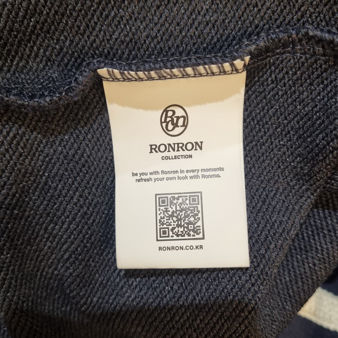 RONRON 론론 네이비 금장 단추 가디건 상품이미지7