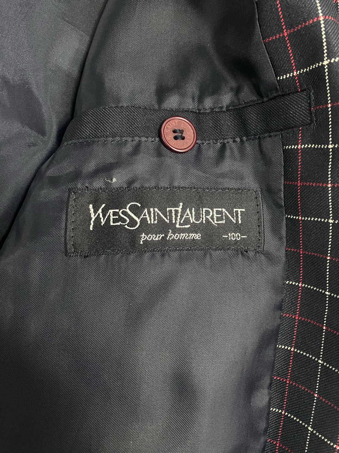 입생로랑 YSL 블랙 울실크 블루종 자켓 L <596> 상품이미지7