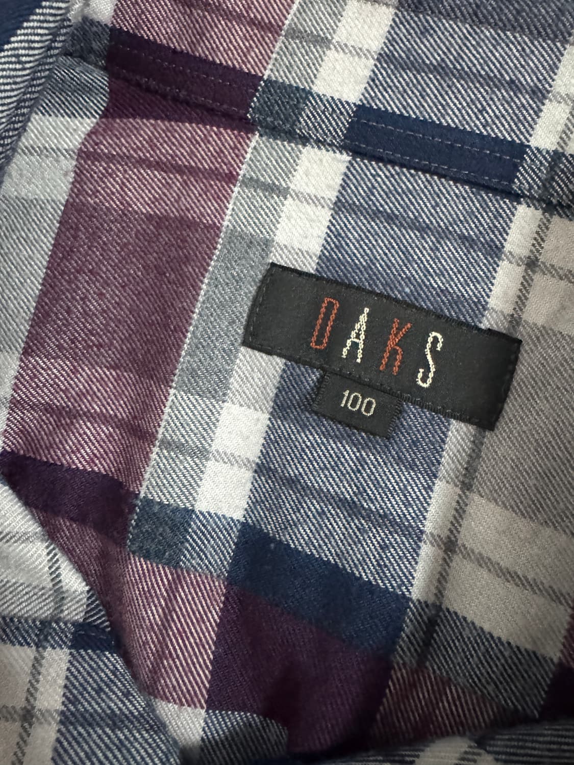 닥스 daks 이쁜 체크 셔츠 L 상품이미지3