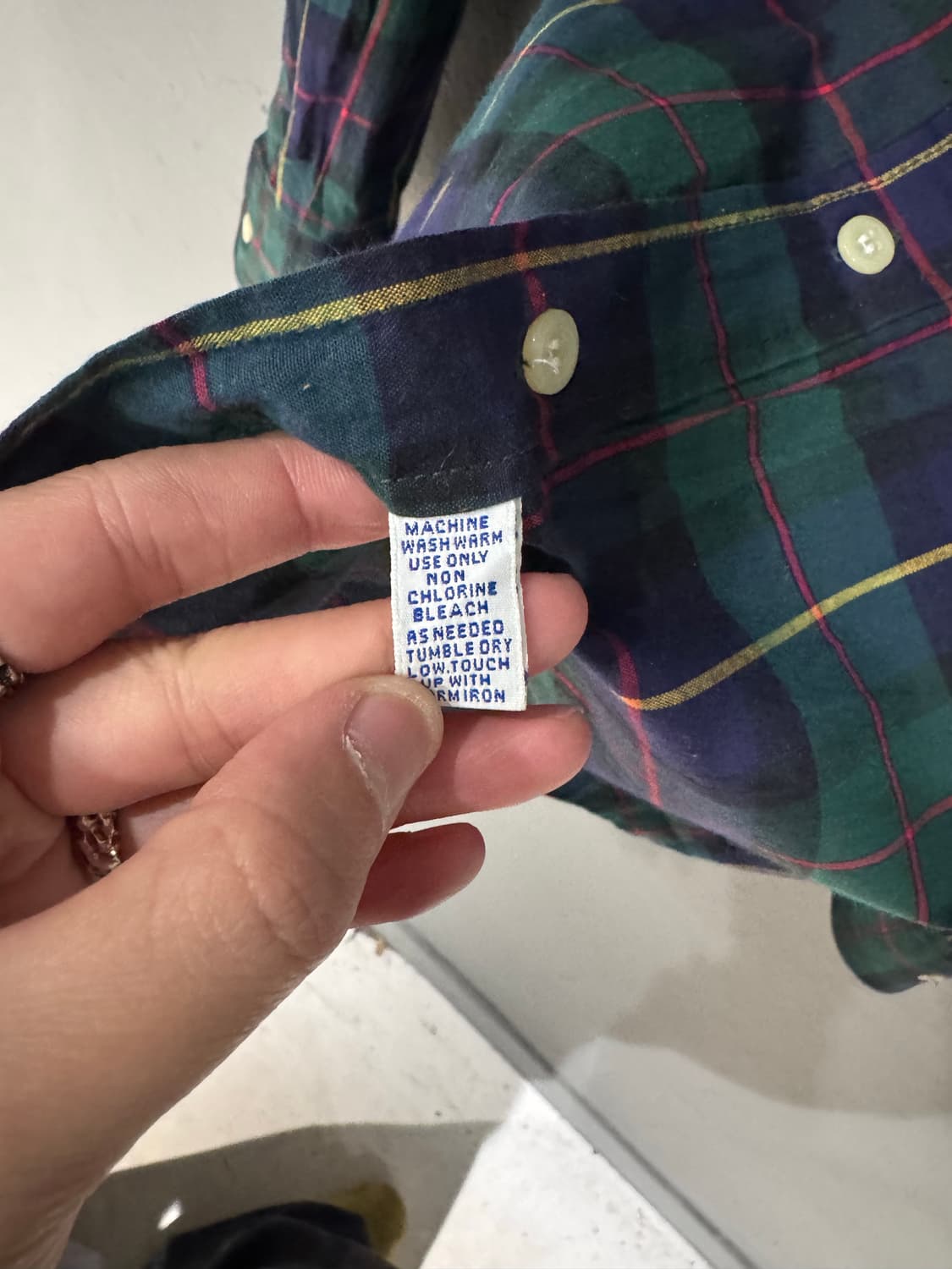 폴로랄프로렌 블랙워치 타탄체크 셔츠  상품이미지4