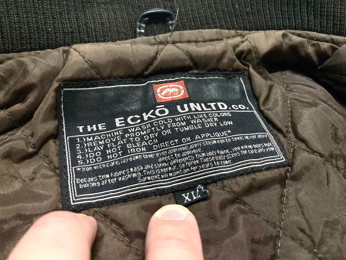 90s 에코 언리미티드 소가죽 레더 봄버 자켓 105-110 상품이미지6