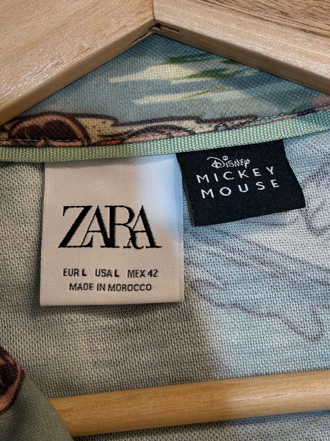 [L] 자라 ZARA x 디즈니 미키마우스 하와이안 셔츠 콜라보 3.5 상품이미지5