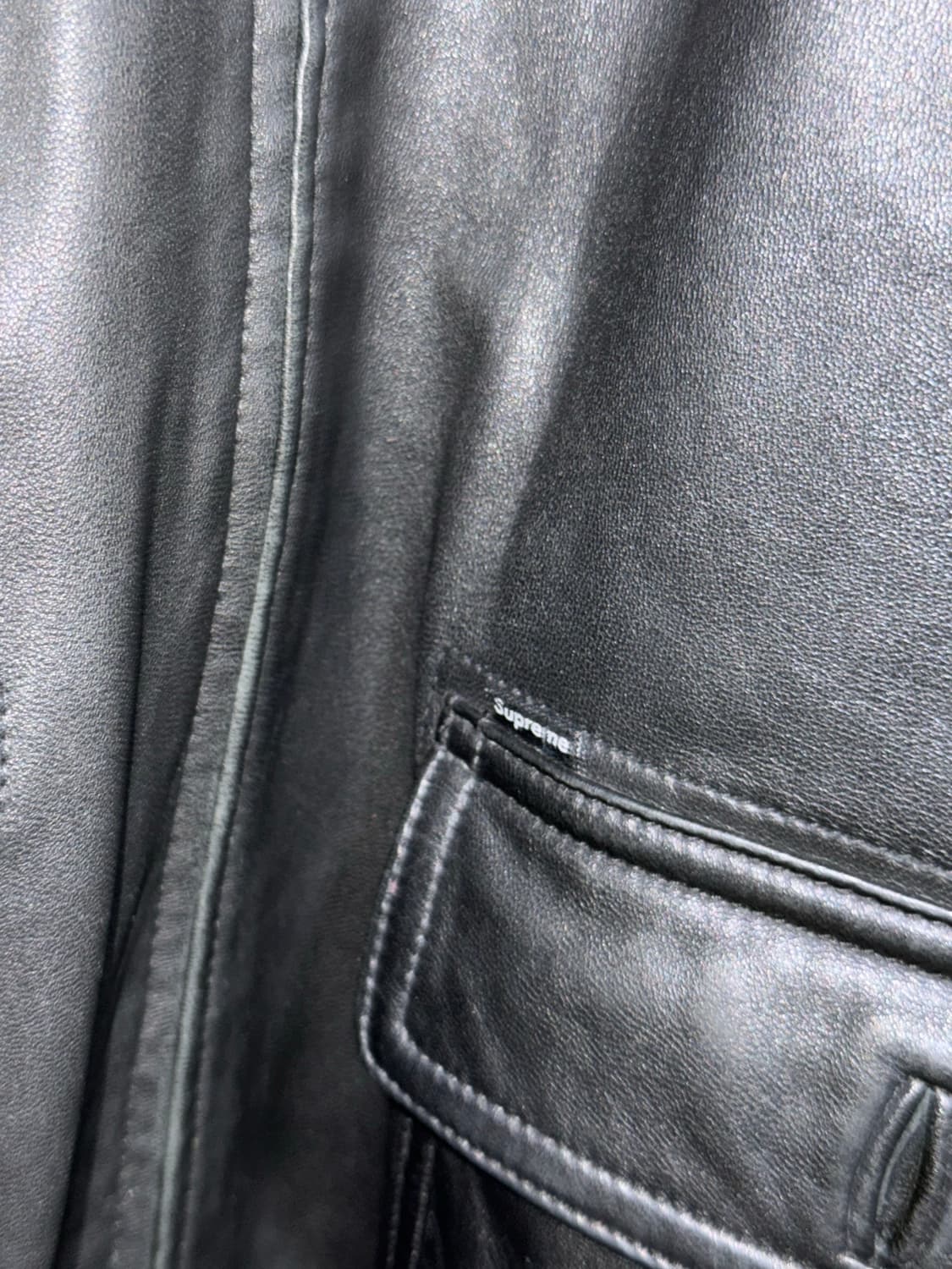 10s supreme 레더 봄버 자켓 상품이미지4