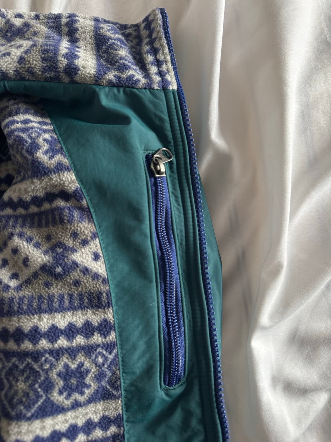 [L] 엘엘빈 ll bean 아즈텍 라이닝 웜업 자켓 그린 상품이미지8