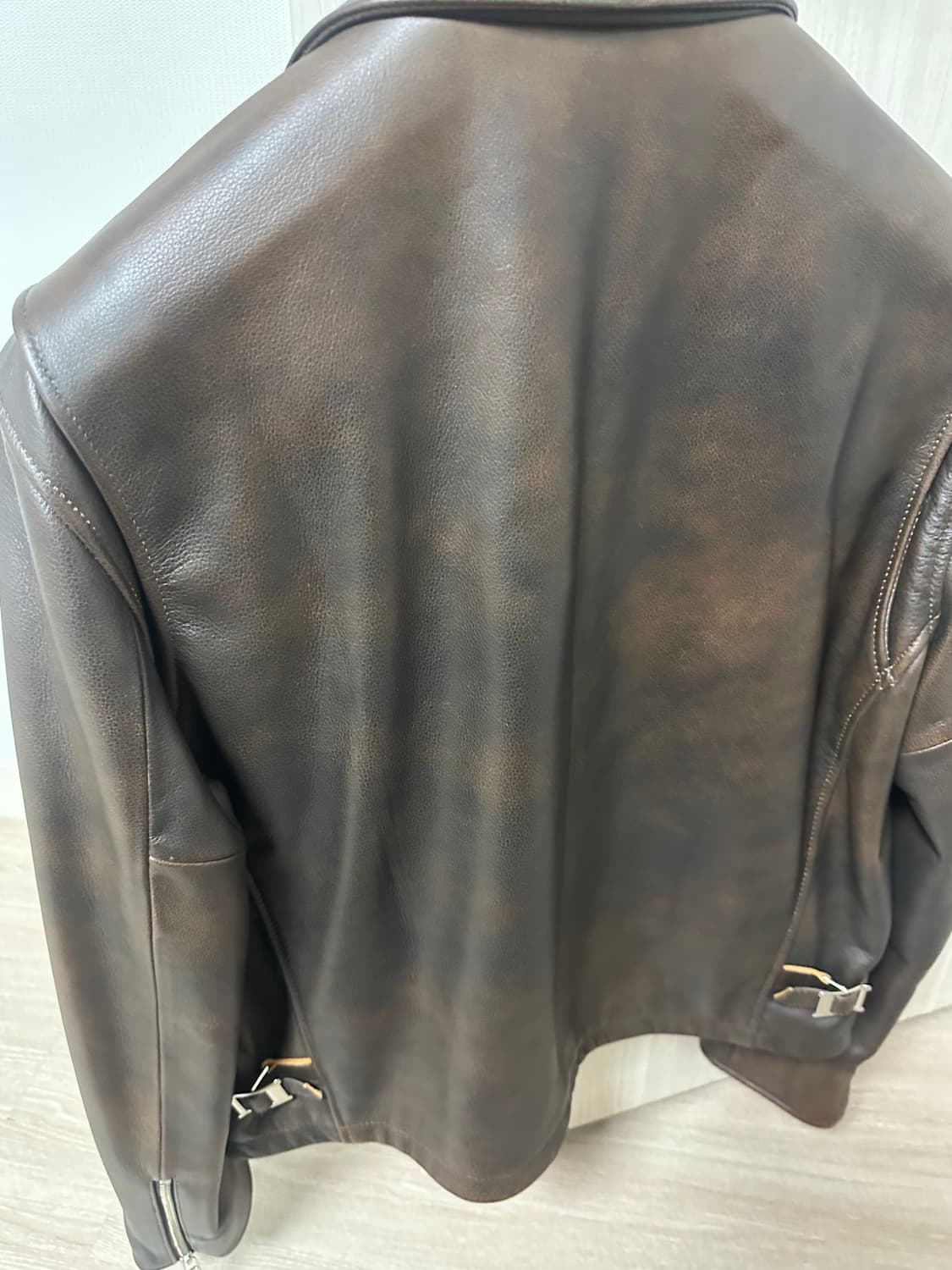토니웩 레더 자켓 다크브라운  xl 사이즈 상품이미지3