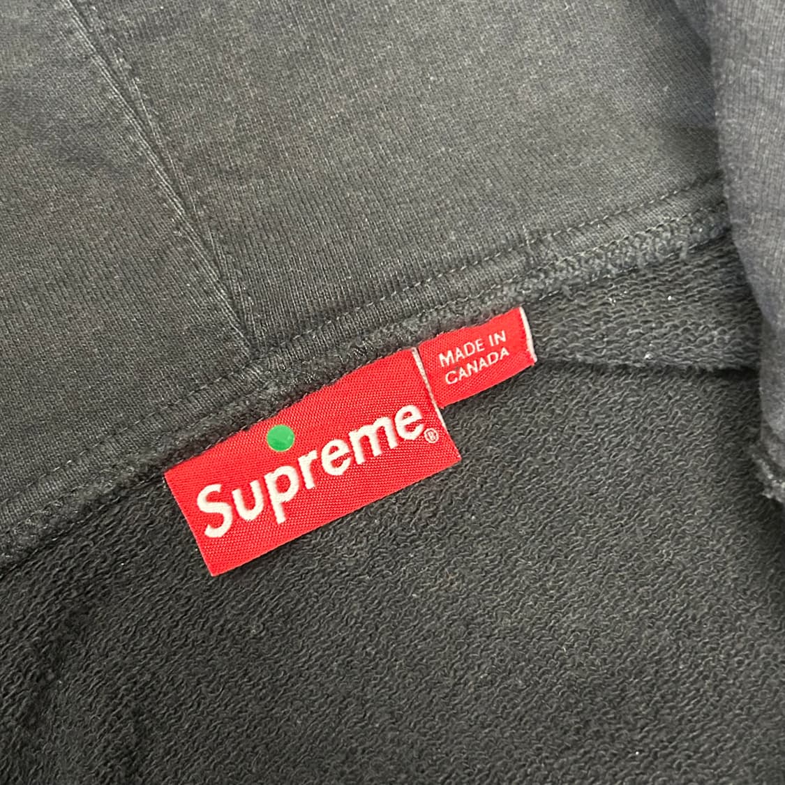 슈프림 블랙 후드집업 상품이미지4