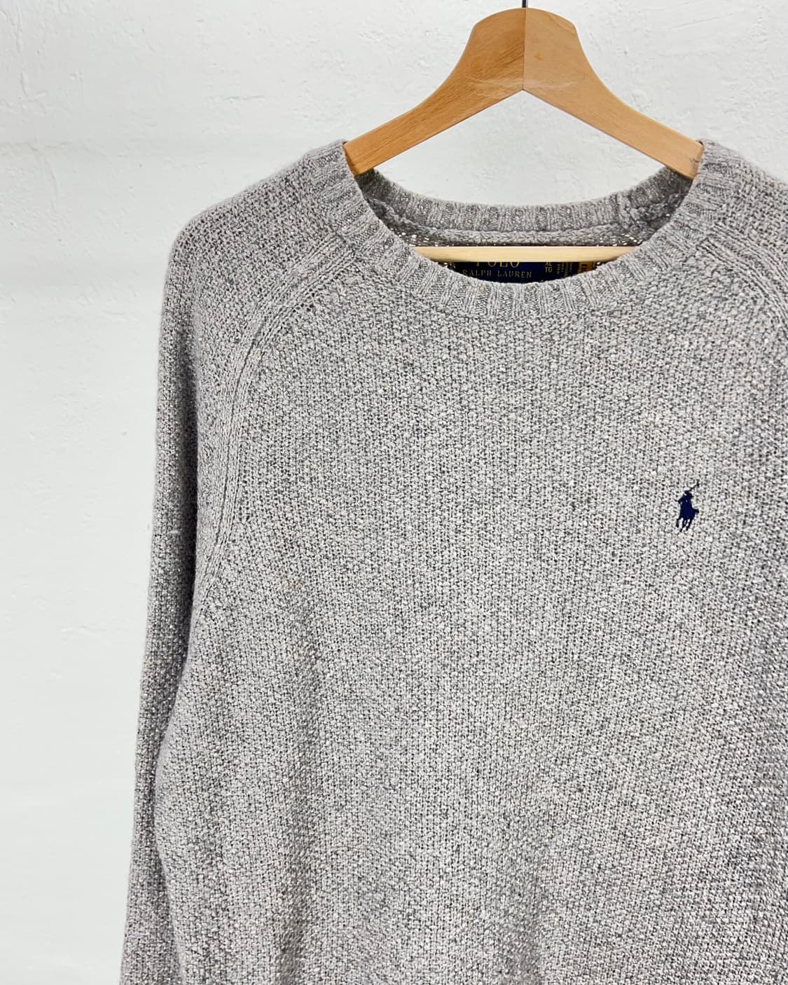 폴로 랄프로렌 그레이 울 텍스처 부클 니트 스웨터 상품이미지2