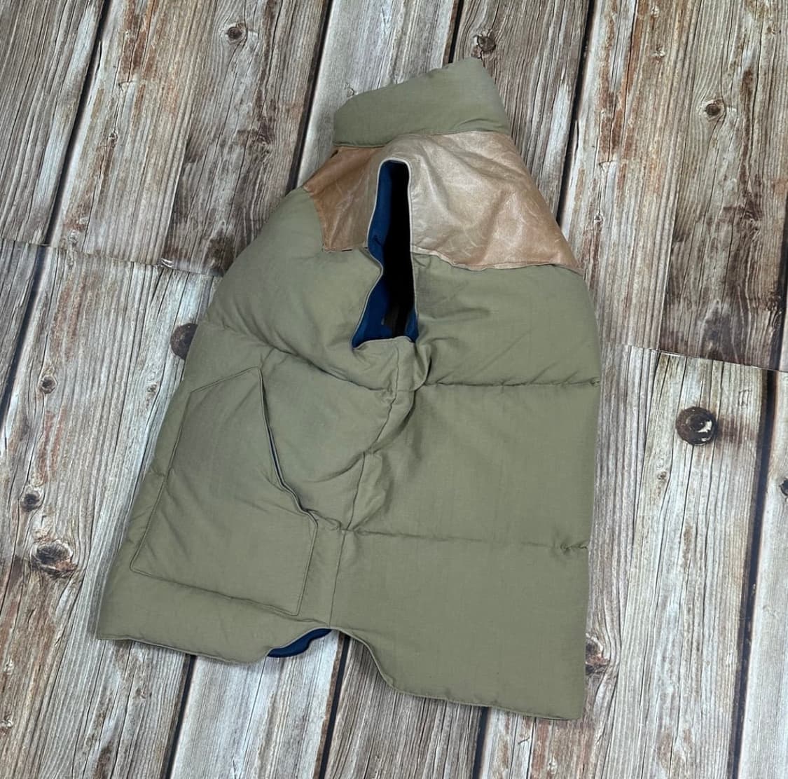 [S]더블웍스 by 웨어하우스 요크 레더 다운 베스트 상품이미지3