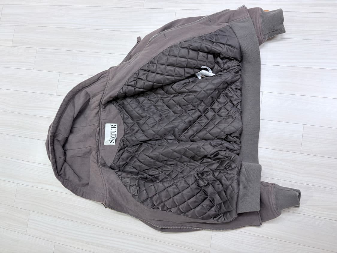 세터 테오 패디드 후드 집업 카키그레이 상품이미지9