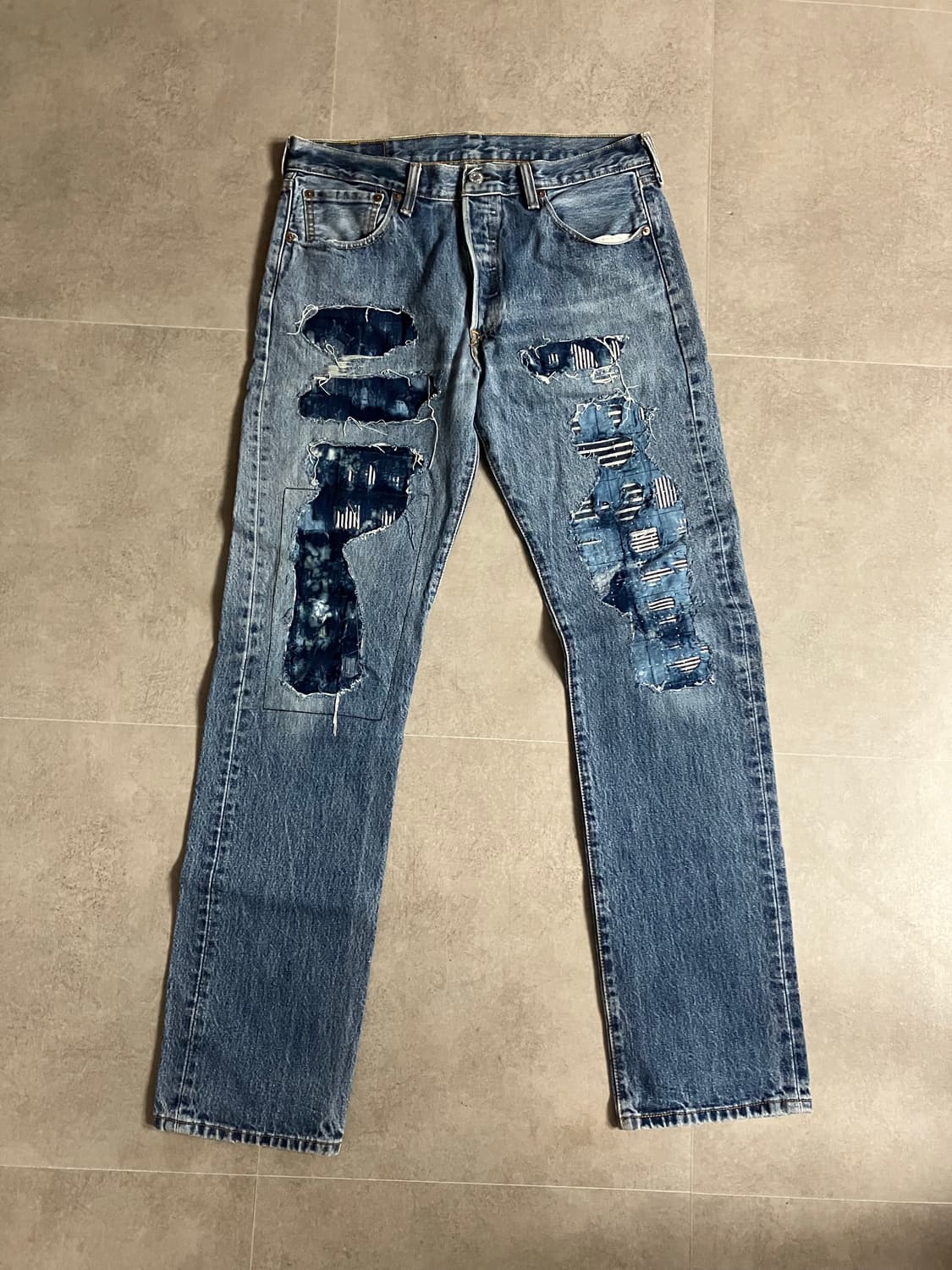 빈티지 리바이스501 리메이크 데님팬츠 상품이미지1