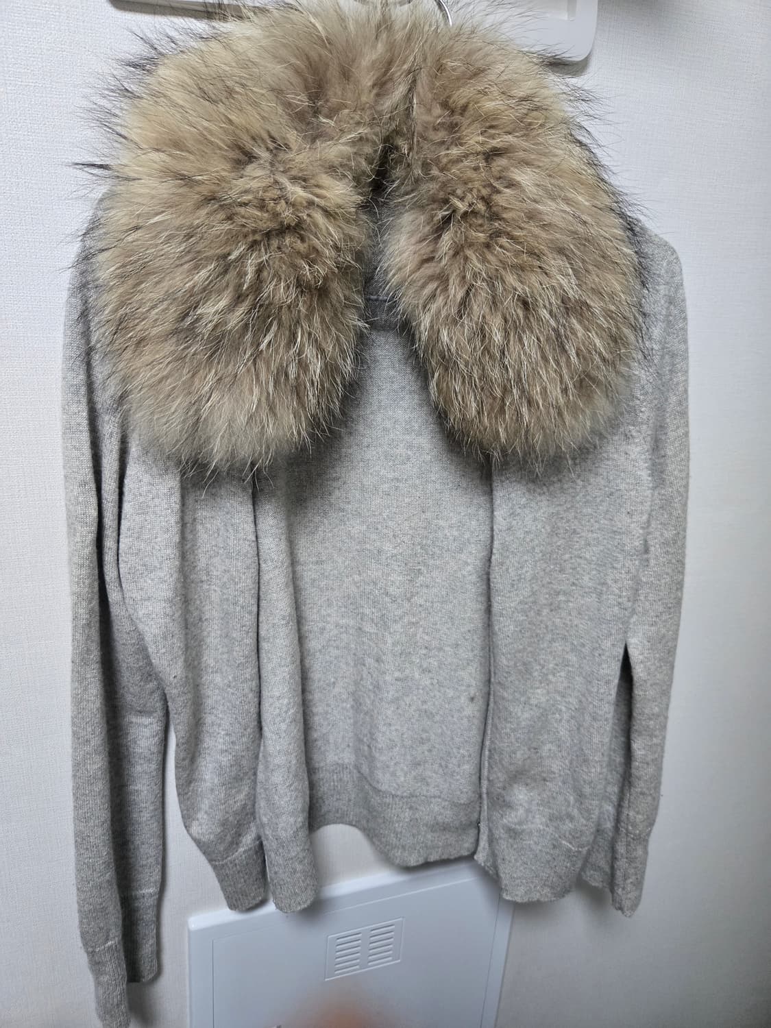 레이어룸 그런지 y2k 카키브라운자켓/ 퍼그레이가디건 상품이미지8