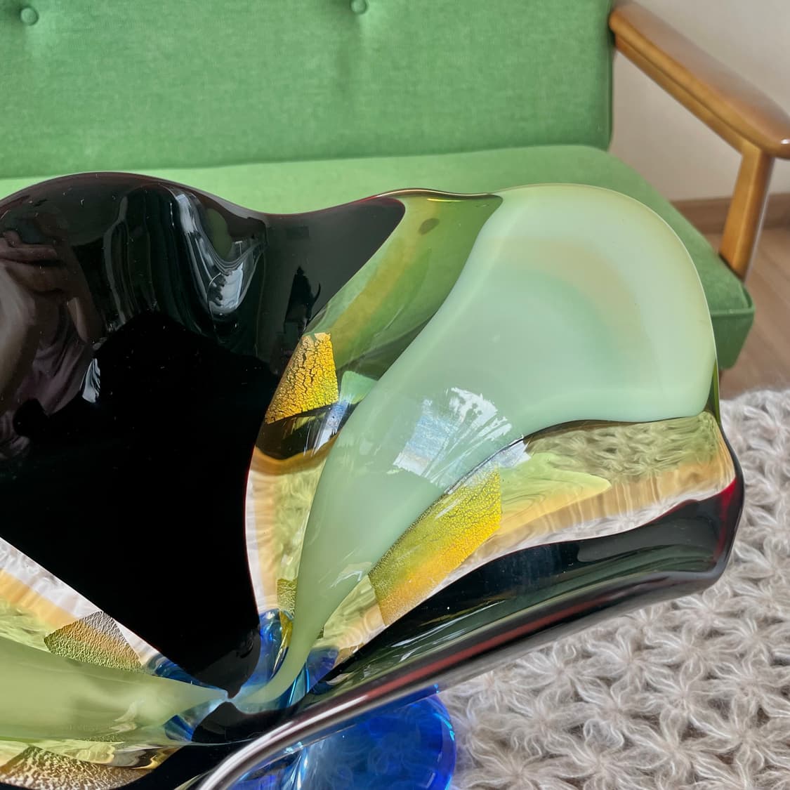 [70‘s vintage] 일본 빈티지 블로운 글라스 유리 화병 상품이미지7