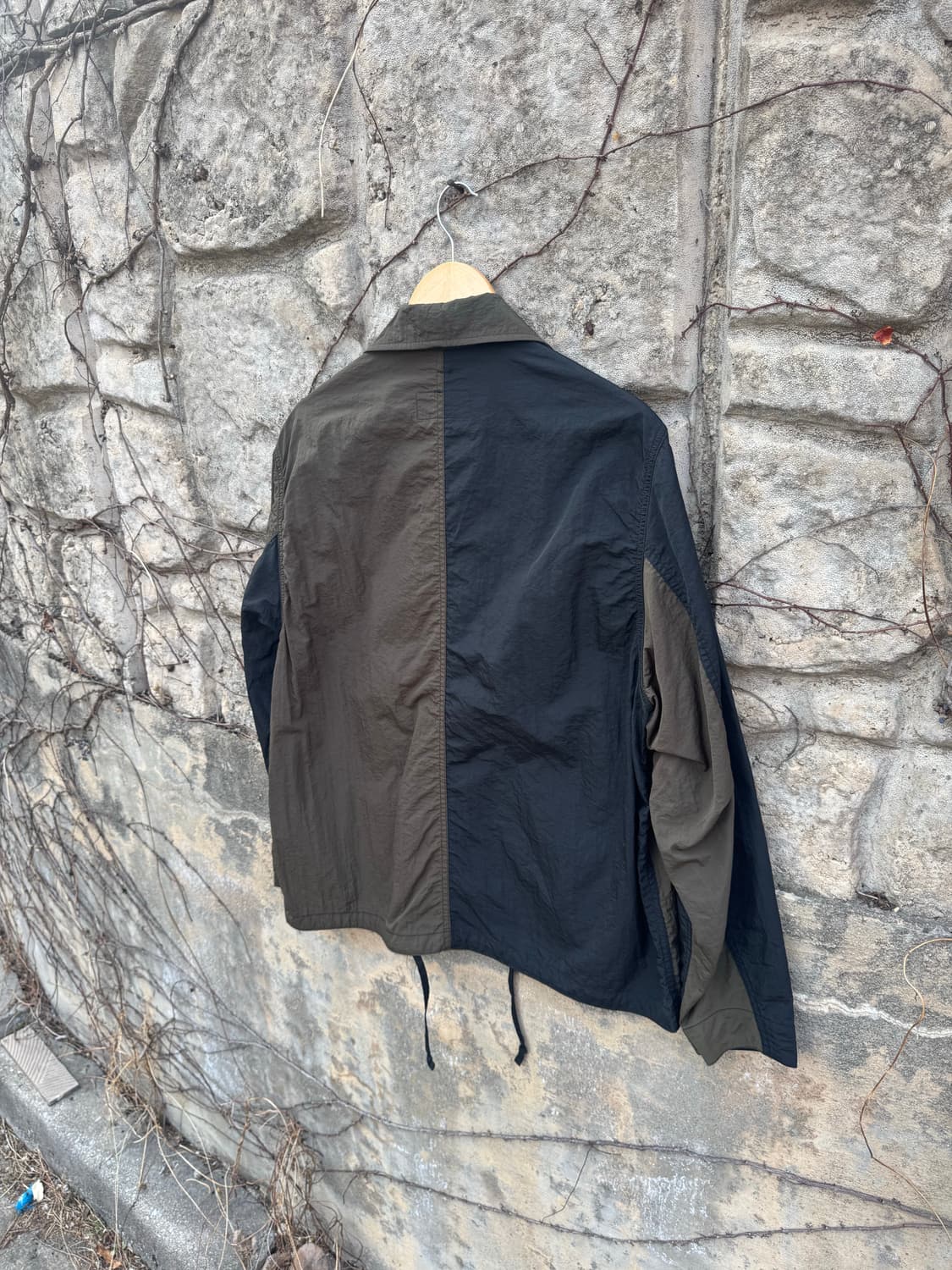 이스트로그 카키 블랙 투톤 바람막이 자켓 L 상품이미지4