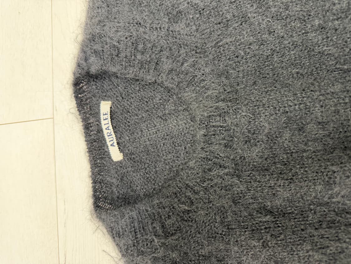 한글택) 오라리 모헤어 니트 3 사이즈  찢김 구멍 오염 일체 없습니다  상품이미지3