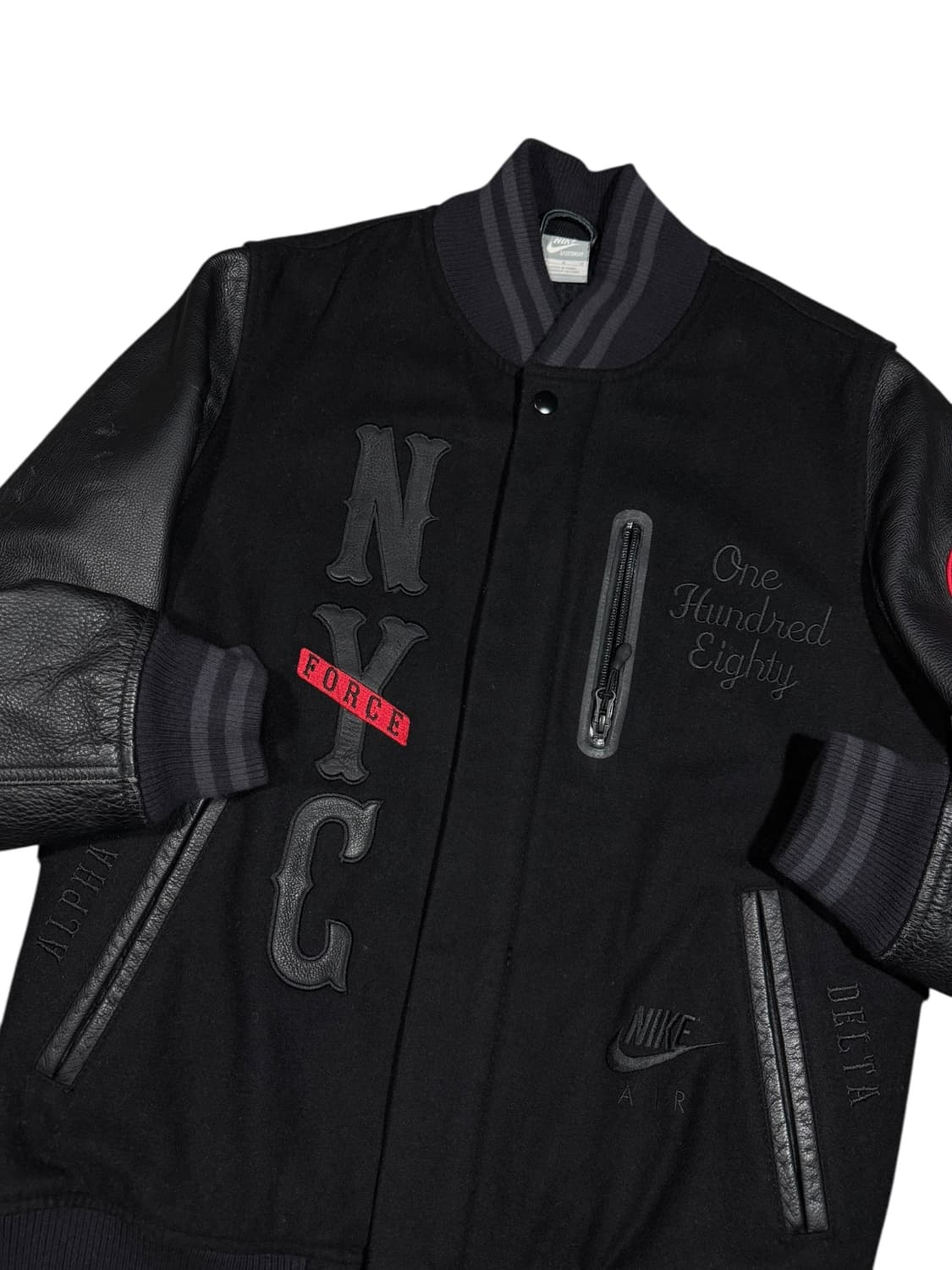 Nike 나이키 디스트로이어 레더슬리브 울 바시티 자켓 상품이미지3