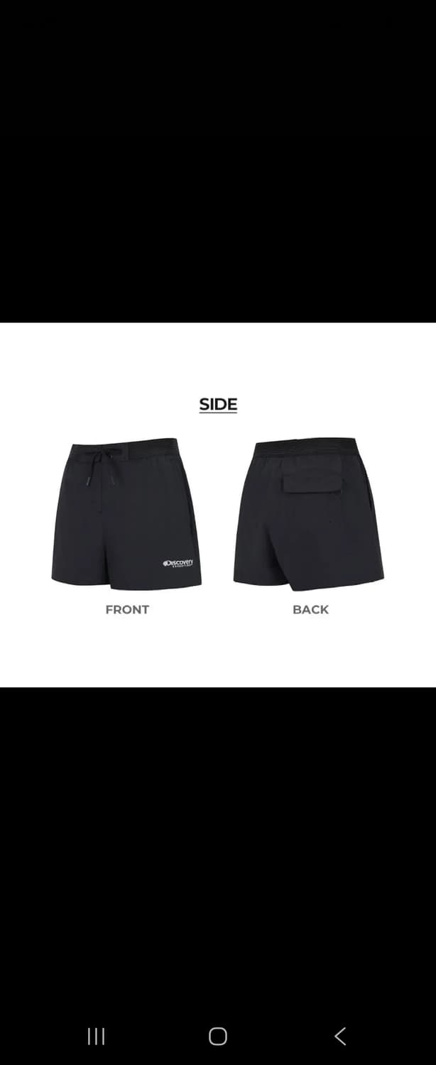 디스커버리 노출밴드형 여성 보드숏 (BLACK) 수영복 상품이미지1