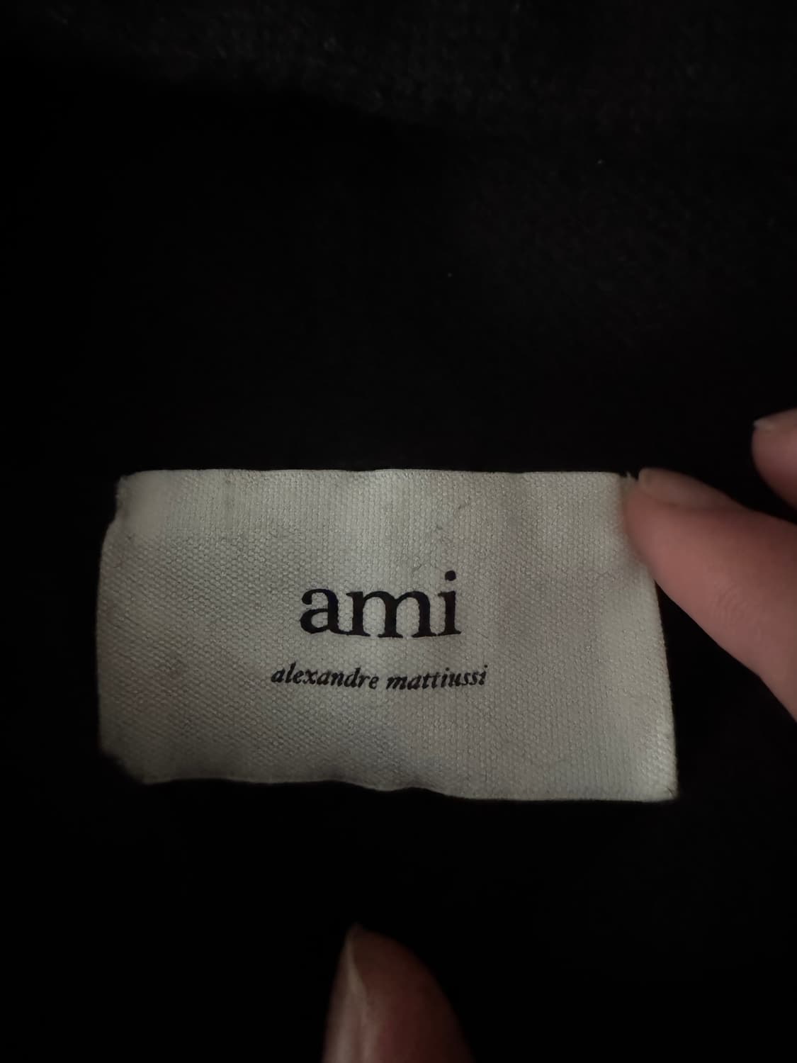 (새상품급)아미 인타르시아 빅하트 니트 후드티M 상품이미지3