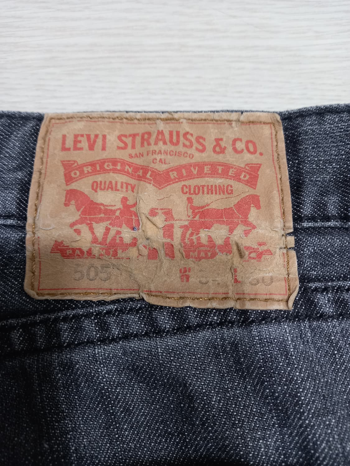 34 리바이스505 Mexico 일자진 다크그레이 34-563 상품이미지5