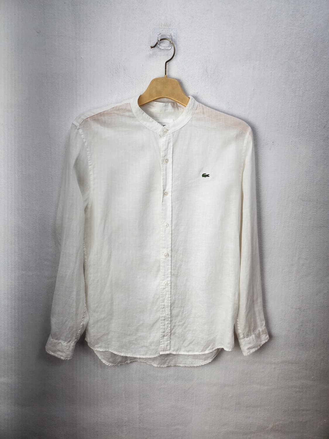 Lacoste 린넨 마셔츠 화이트 100 L 상품이미지1