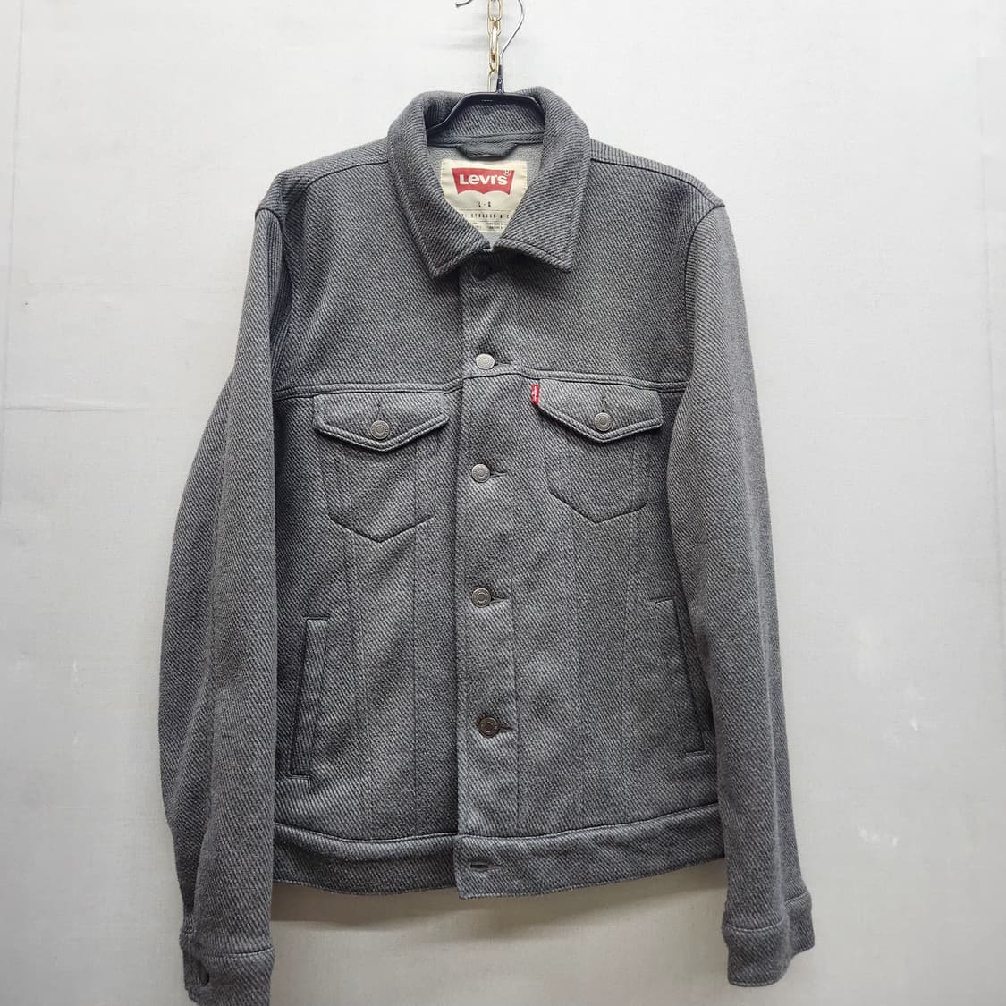 리바이스 헤링본 패턴 트러커 자켓 L(L) 상품이미지1