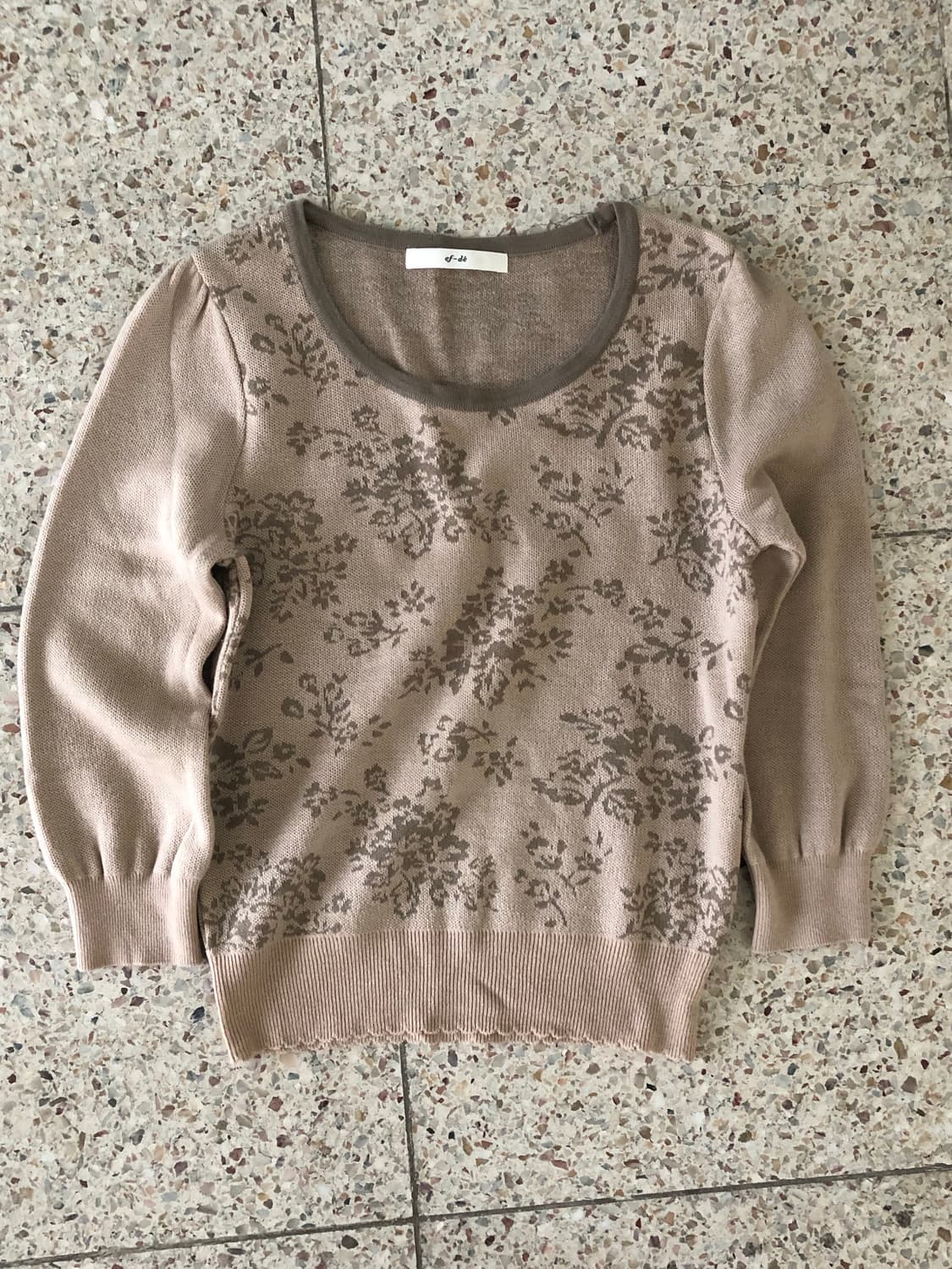 7부 knit top 상품이미지6