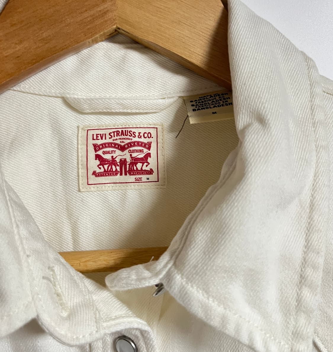 공용 리바이스 아이보리 웨스턴 셔츠 남방 M 상품이미지6