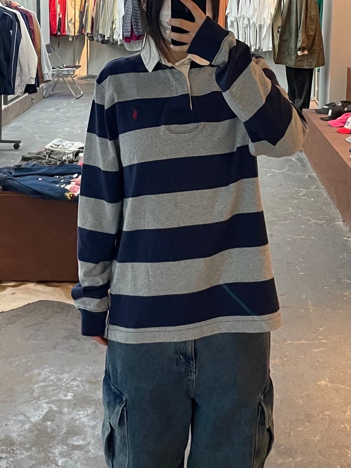 폴로 랄프로렌 스트라이프 럭비 셔츠 H2004 상품이미지1