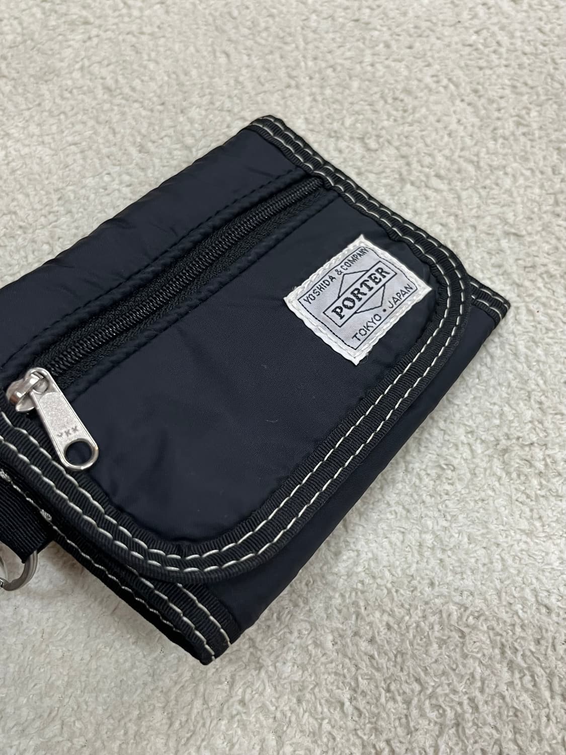 PORTER 포터 스티치 지갑 블랙 상품이미지9