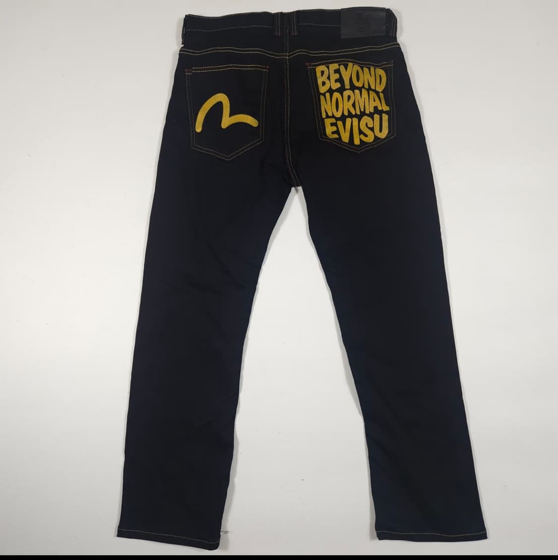 에비수 프린팅 데님팬츠 상품이미지1