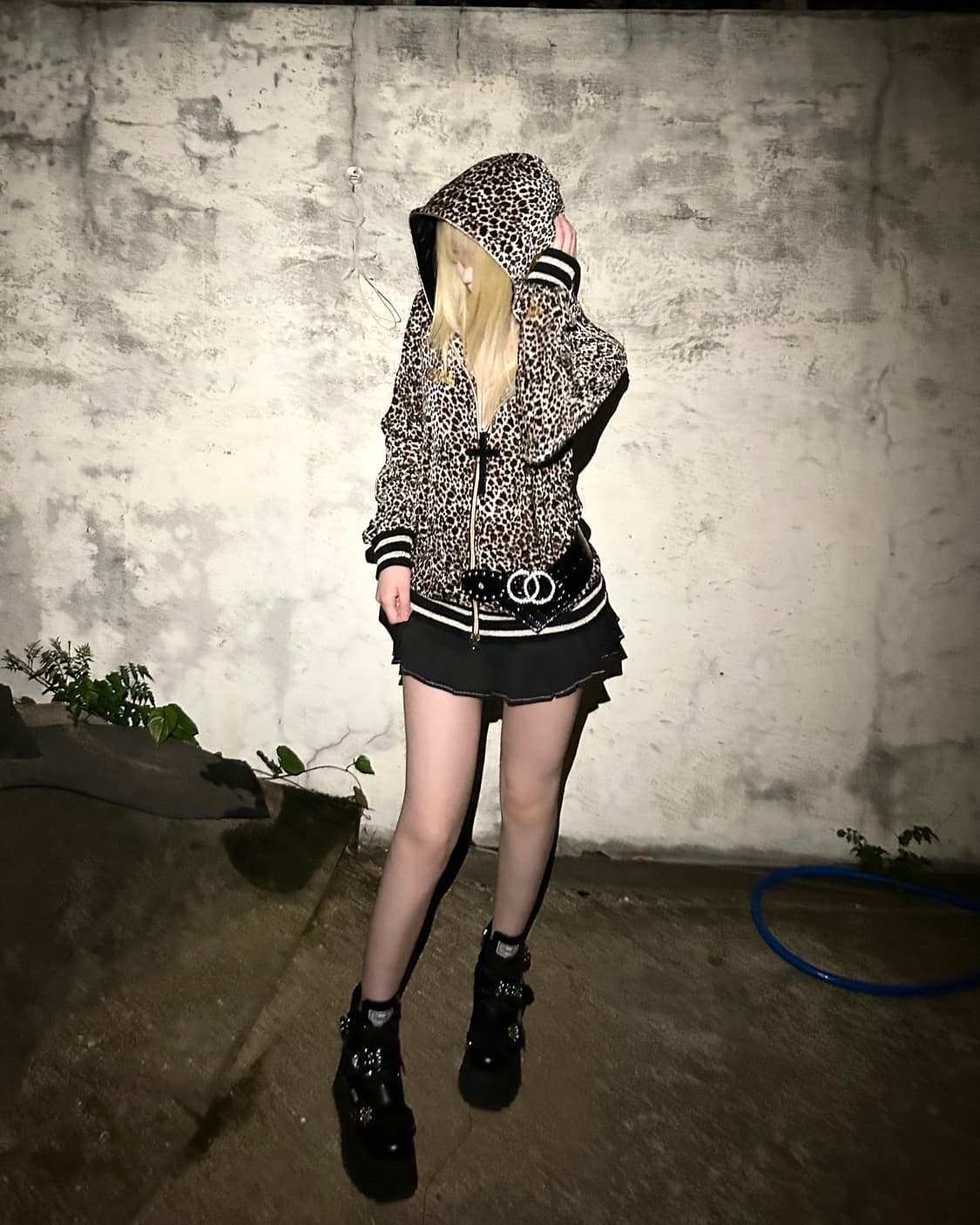Lonsdale leopard zip-up hoodie 상품이미지2