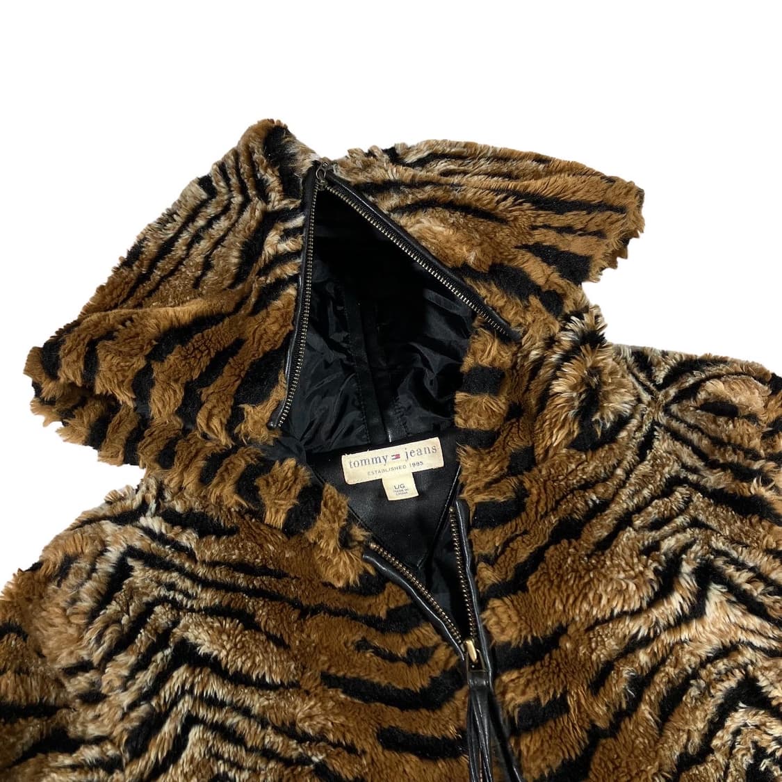 타미힐피거 진스 타이거 레오파트 후드 점퍼 상품이미지4