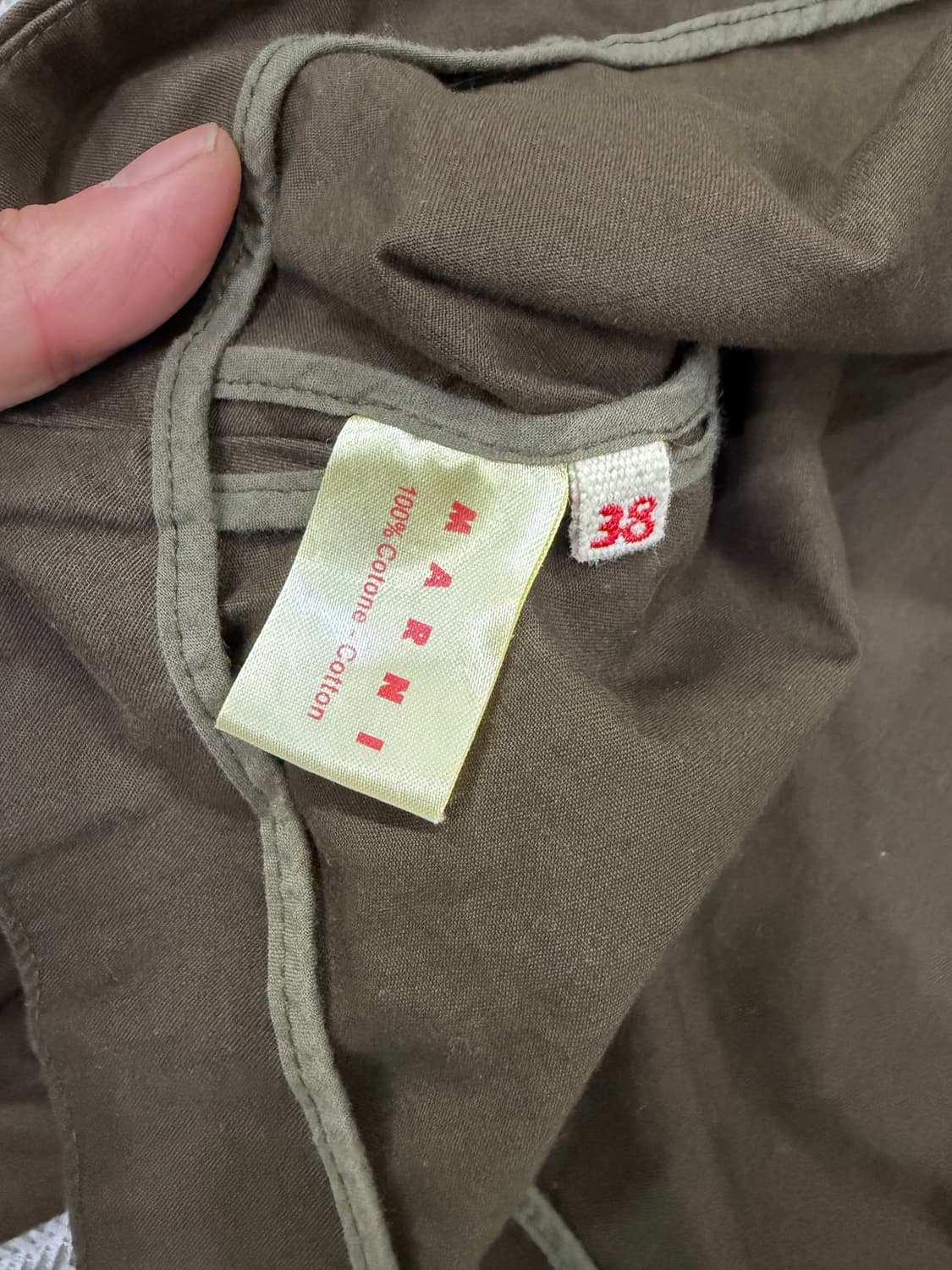 정품) 마르니 브라운 컬러 루즈핏 자켓 38 상품이미지8