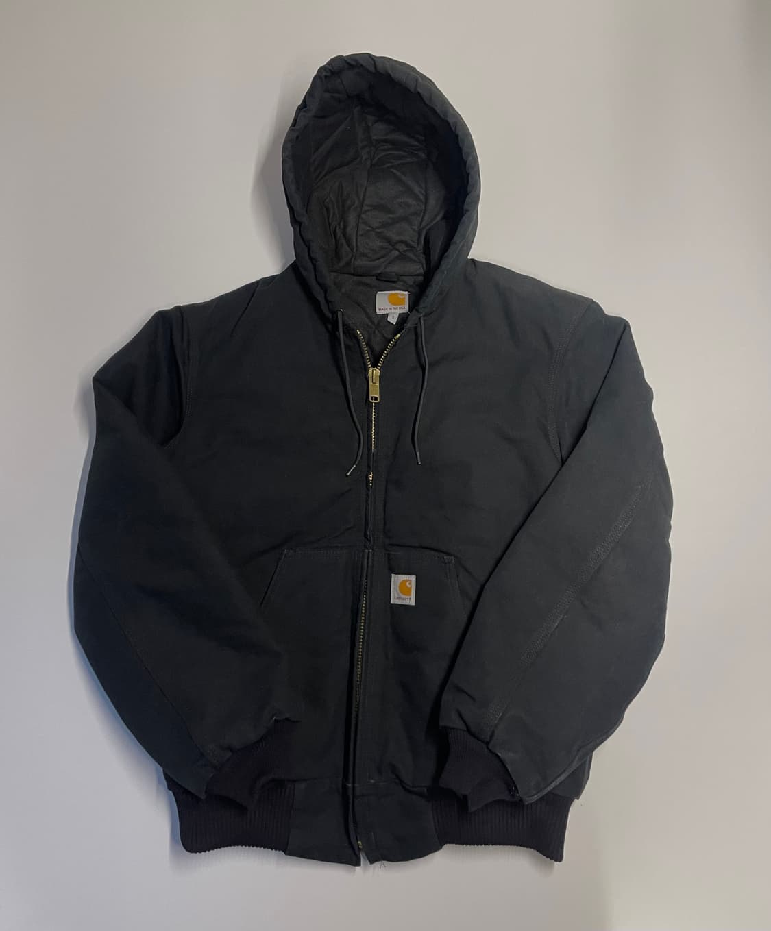 칼하트 J140 덕 액티브 후드 자켓 블랙 S 상품이미지3