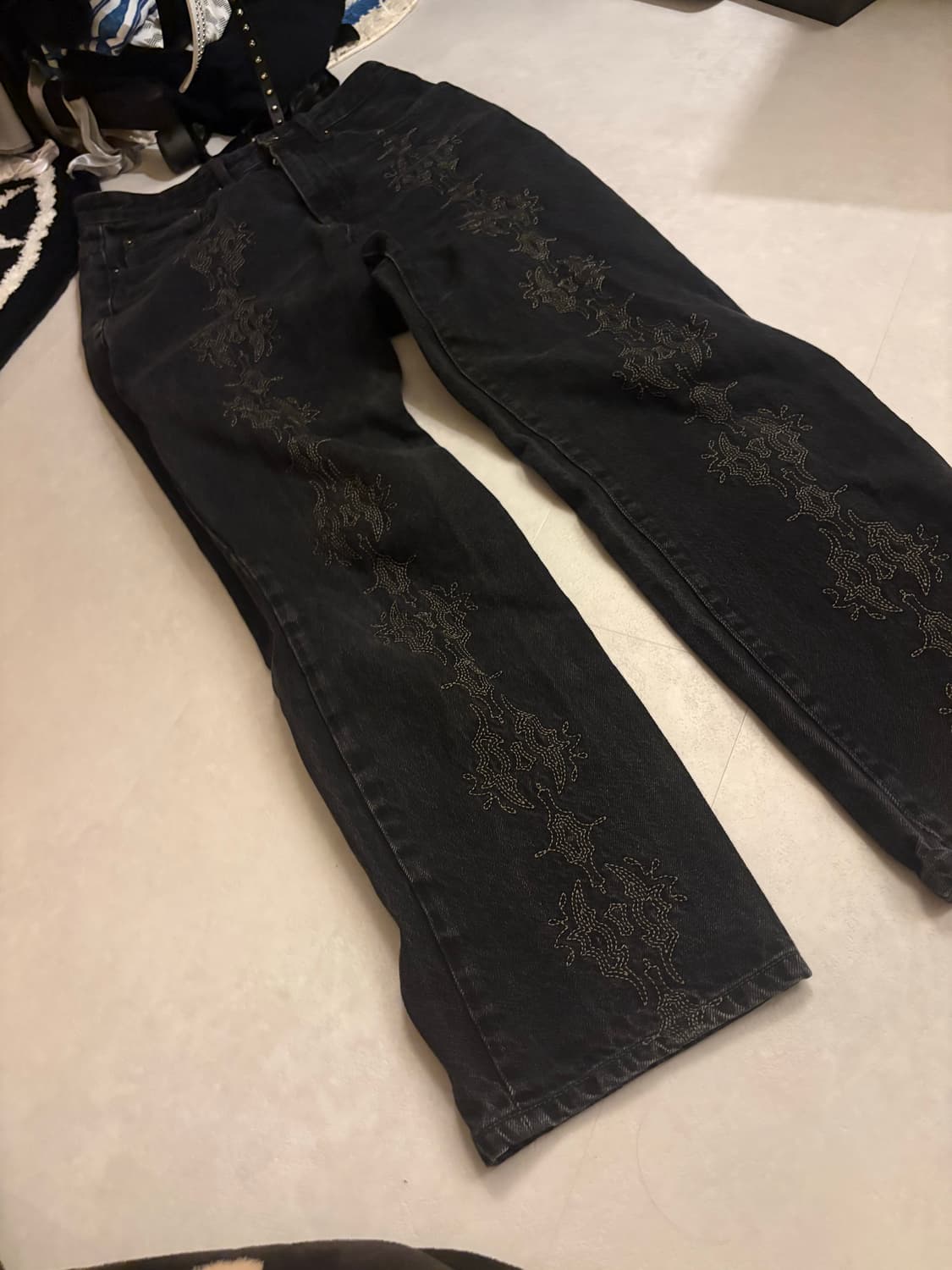 비슬로우 스트레이트 웨스턴 진 상품이미지1