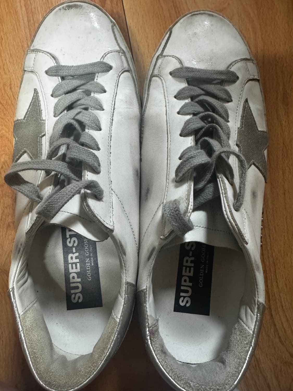 골든구스 슈퍼스타 화이트 실버탭 상품이미지1