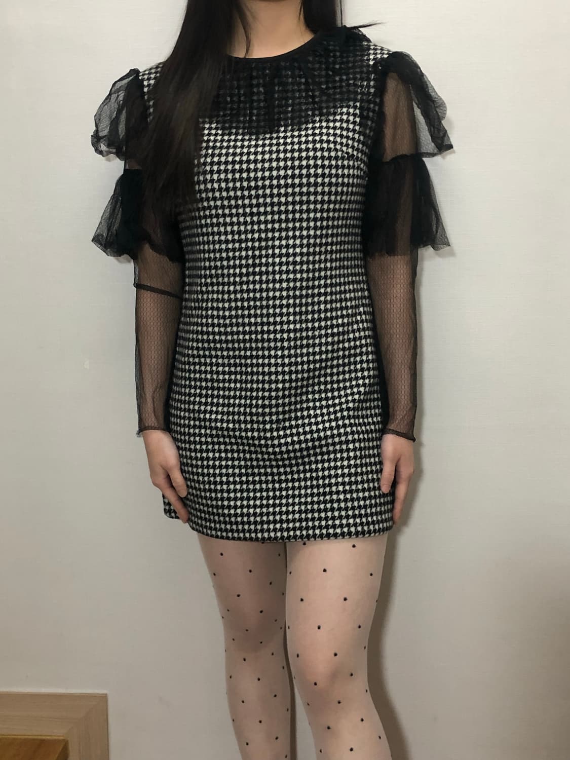 빈티지 블랙 레이스 원피스 상품이미지2