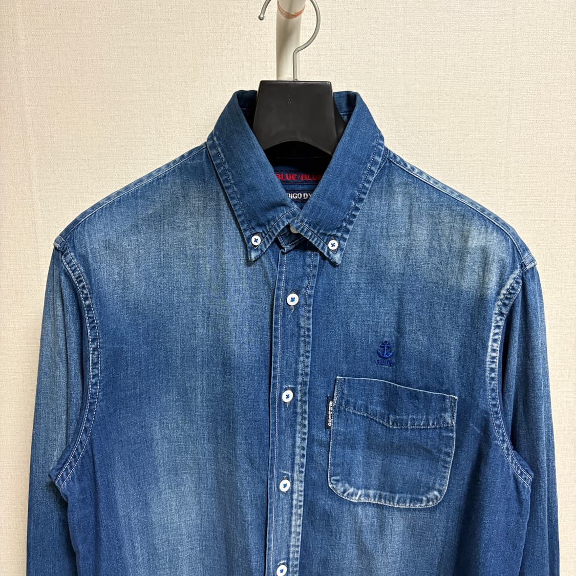 블루블루 인디고 다이 워시드 데님셔츠 / 블루, 3 상품이미지2