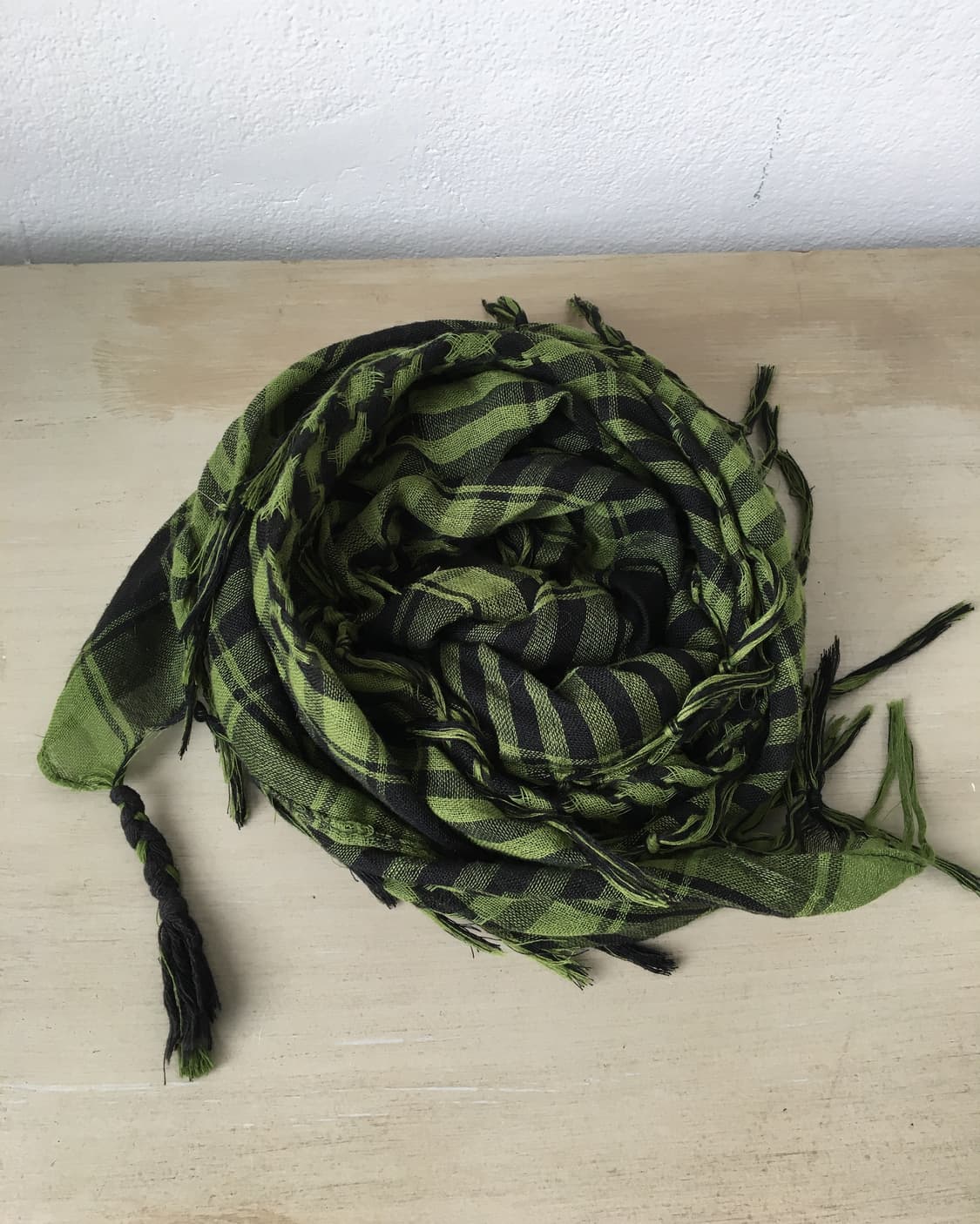 check pattern fringe scarf 상품이미지1