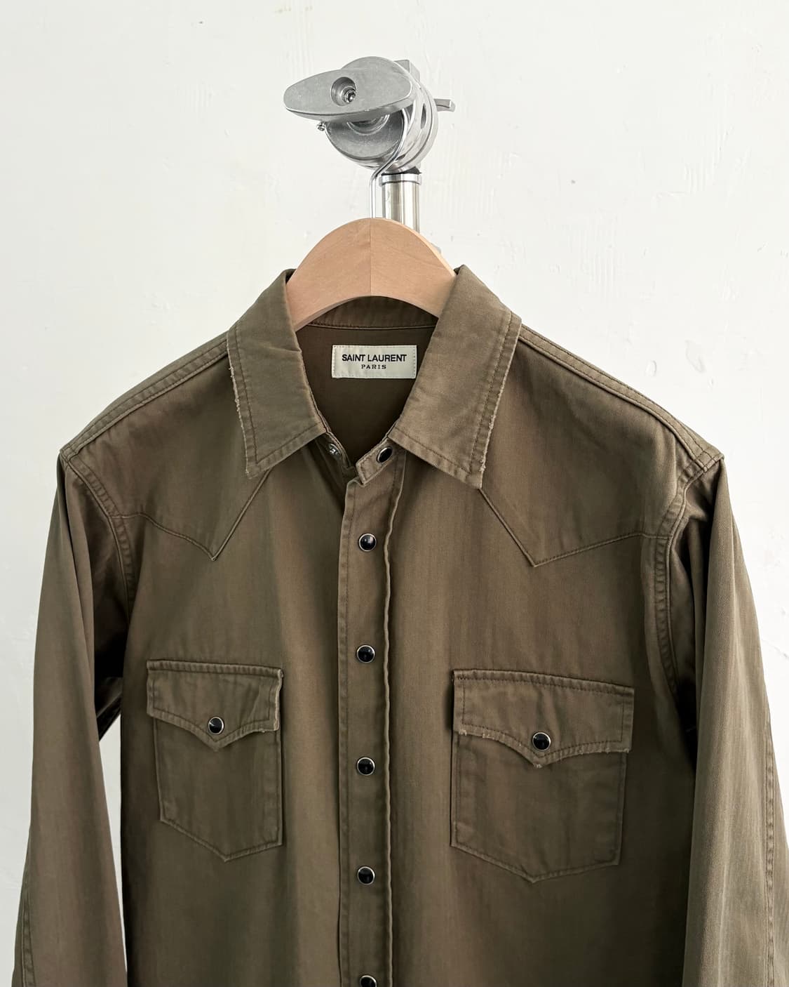 Saint Laurent 생로랑 카키 웨스턴 셔츠 상품이미지5