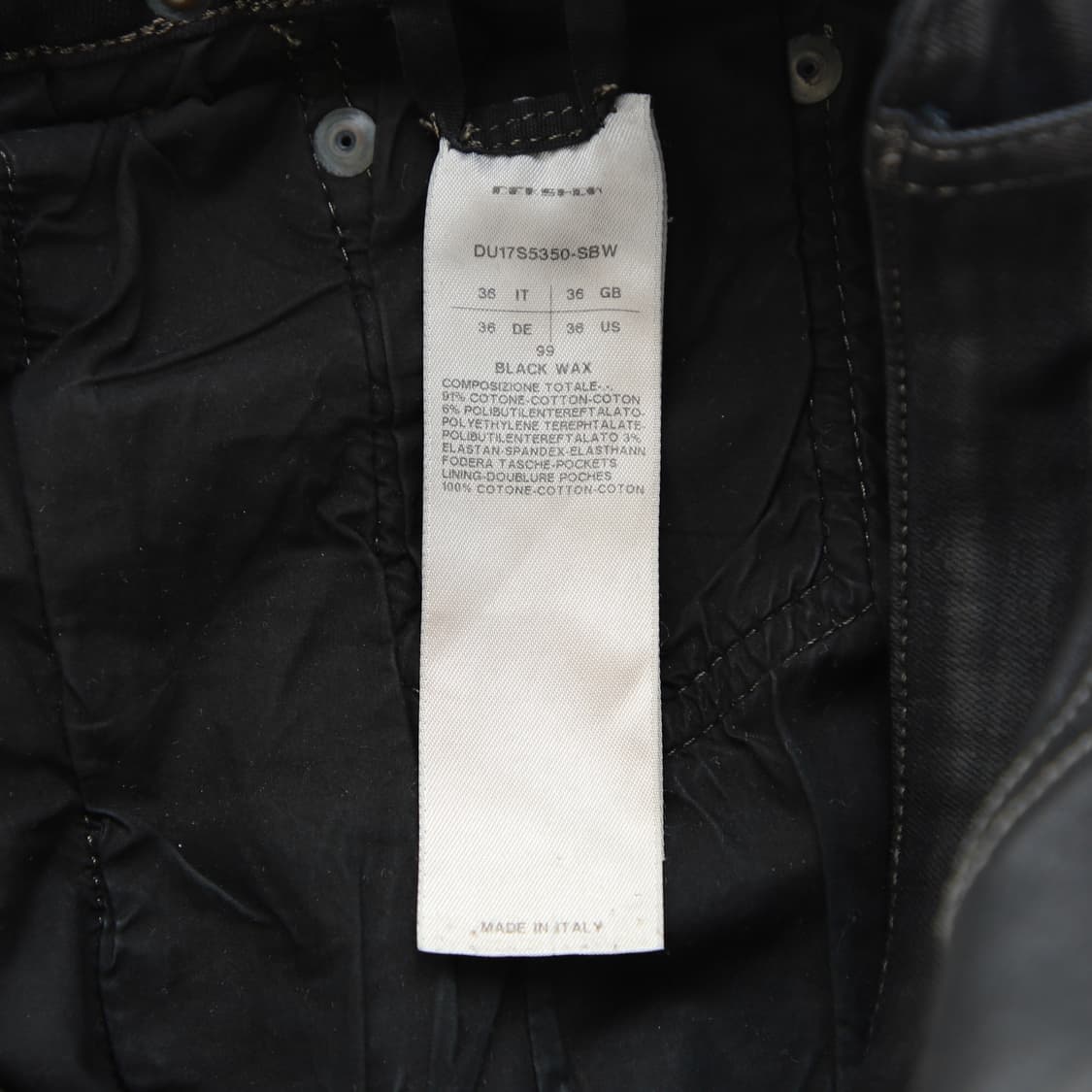 36 / Rick Owens 17SS 코팅 디트로이트 진 상품이미지8