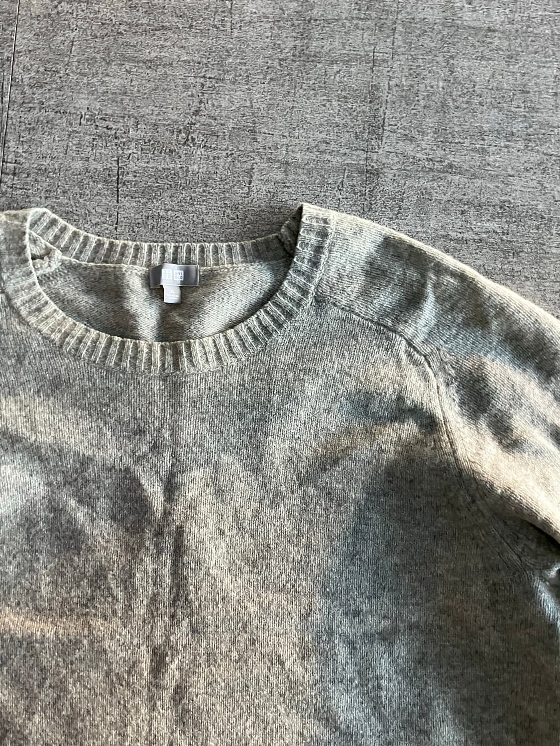 Uniqlo 유니클로 보카시 올드스쿨아메카지 라운드넥 니트스웨터 상품이미지2