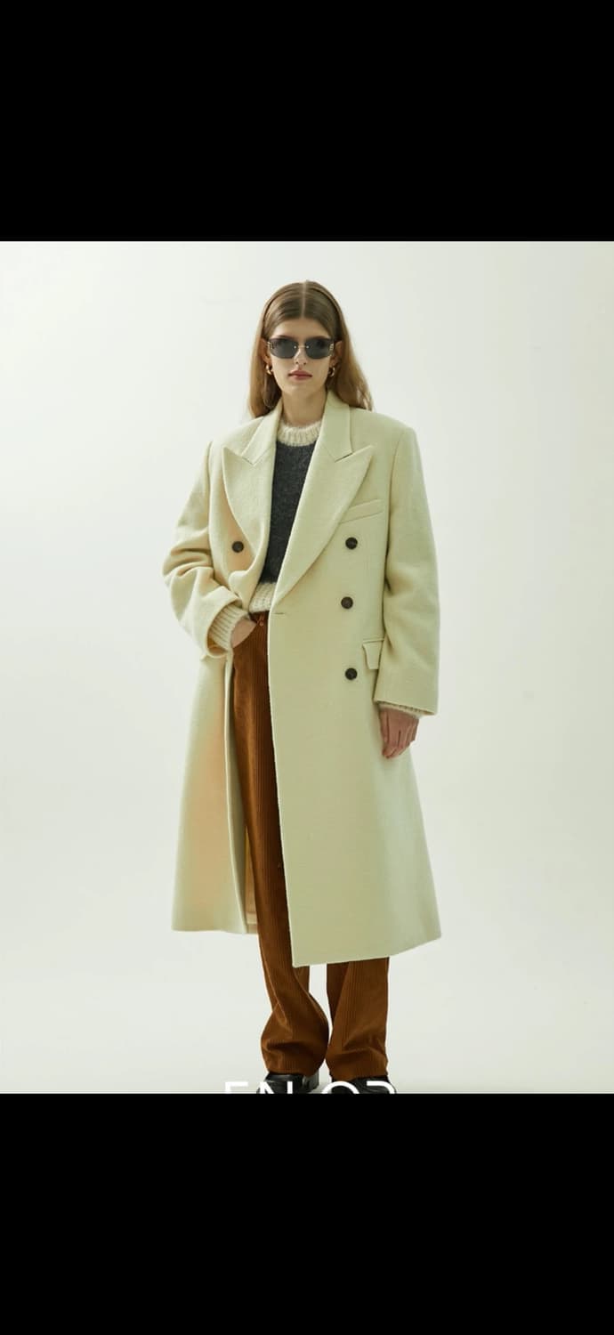엔오르 더블브레스트 테일러 코트 YELLOW 상품이미지5
