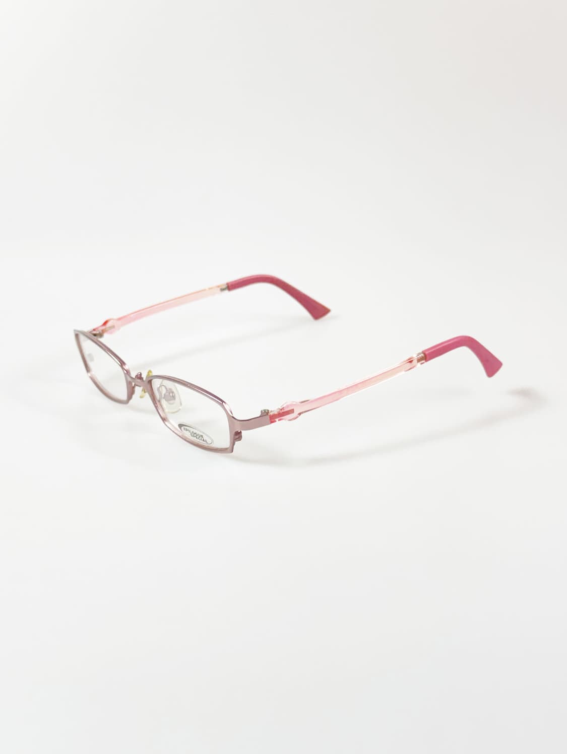 EPILOGUE 핑크 메탈 슬림 스퀘어 프레임 빈티지 안경 상품이미지3