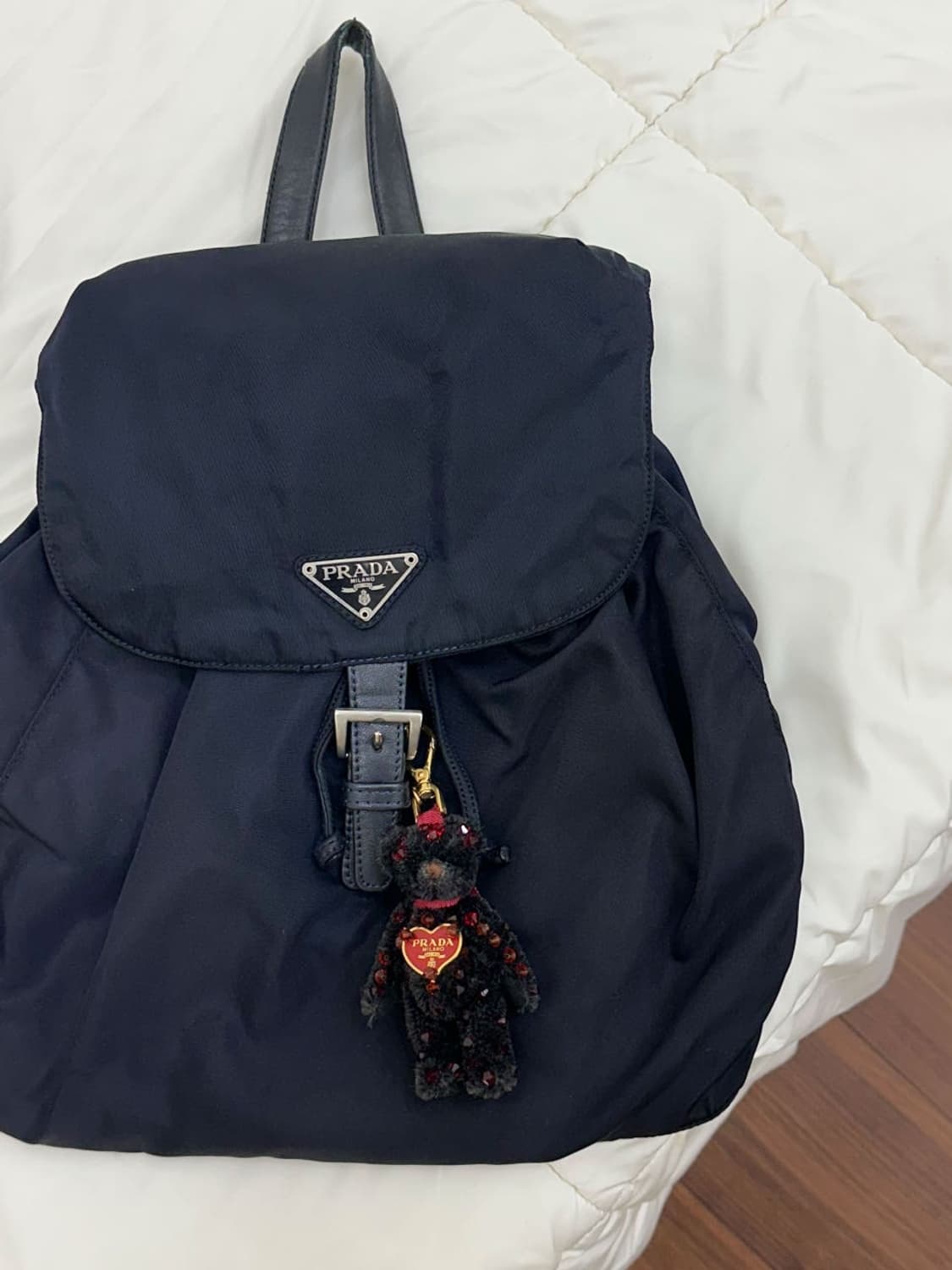 prada / 프라다 블랙 비즈 테디베어 키링  상품이미지10