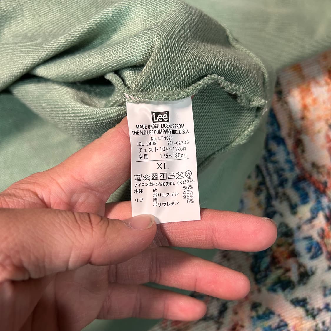 [XL] Lee 재팬 루즈핏 백로고 스웻셔츠 상품이미지5