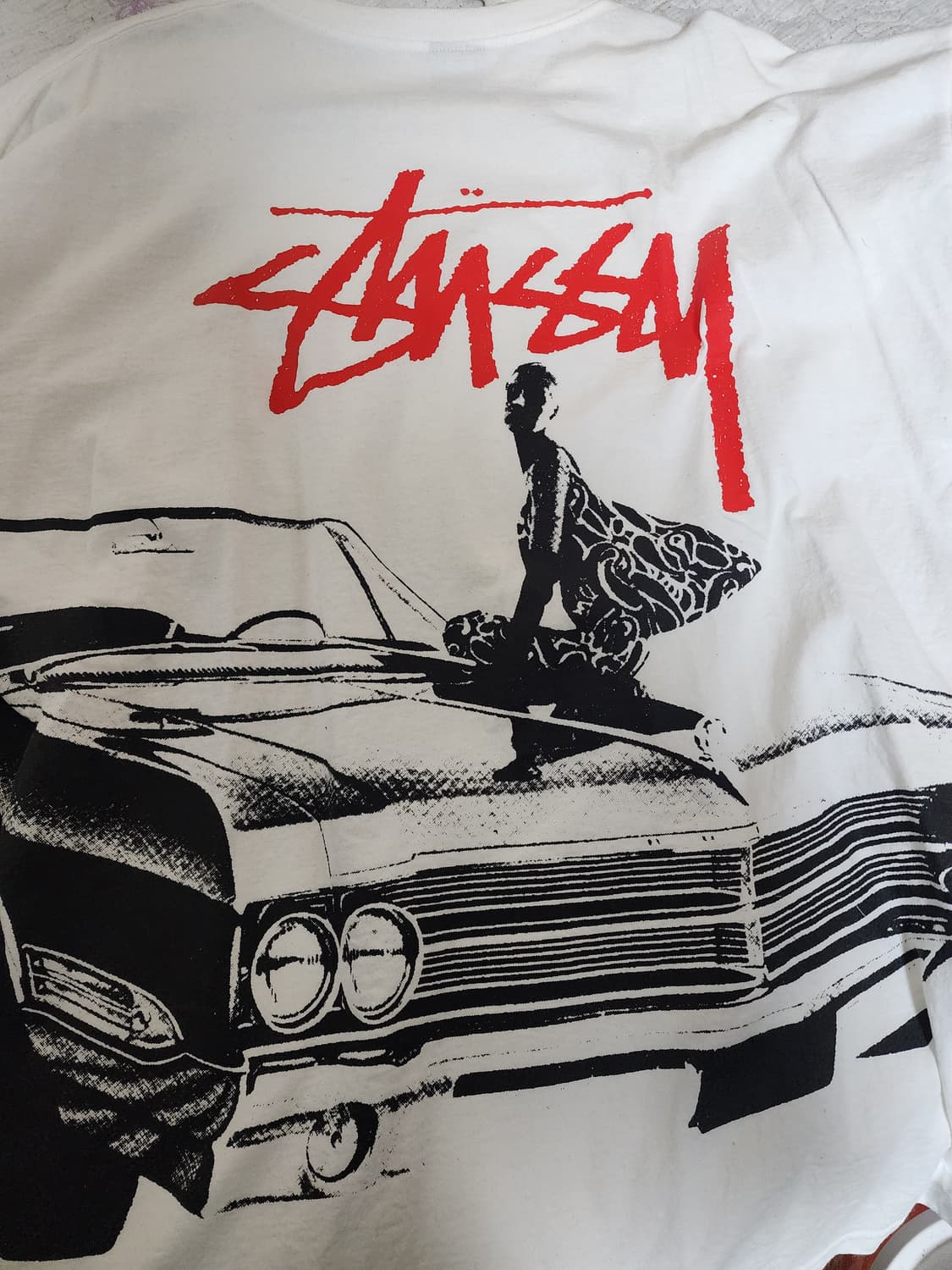 스투시 비트 크레이지 롱슬리브 티셔츠 화이트 상품이미지2