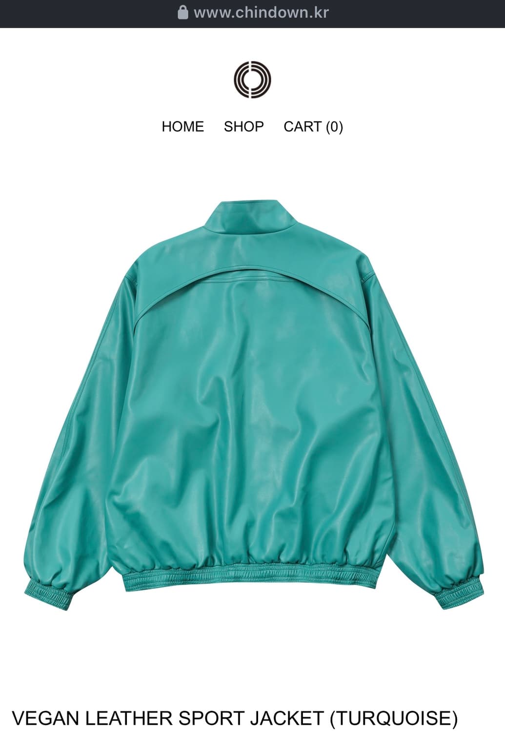 친다운 비건 레더 스포츠 자켓 PUTYOURCHINDOWN 상품이미지1
